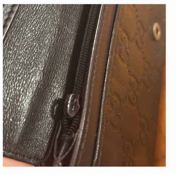 Bi-fold long wallet Hook Brown leather - Picture 11 of 11